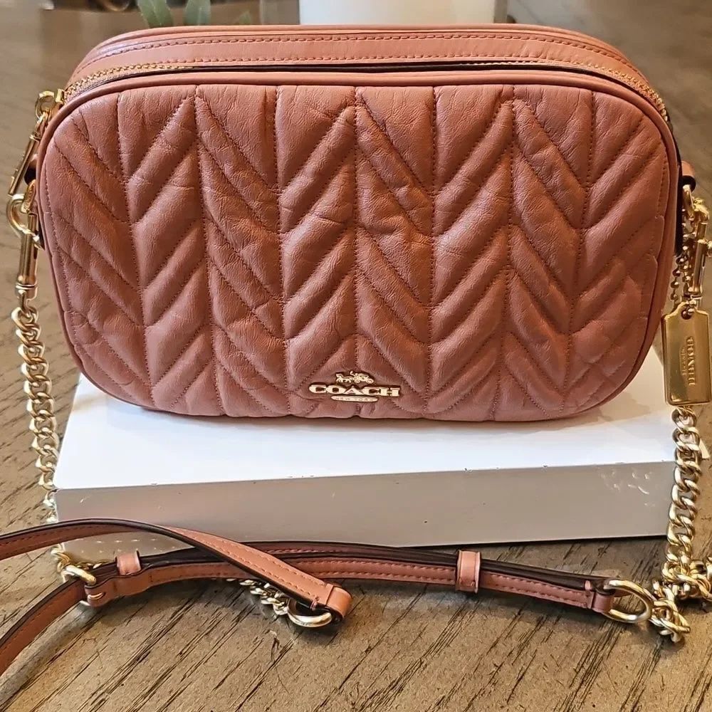 Coach Isla Chain Quilted Crossbody Bag